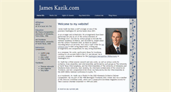 Desktop Screenshot of jameskazik.com